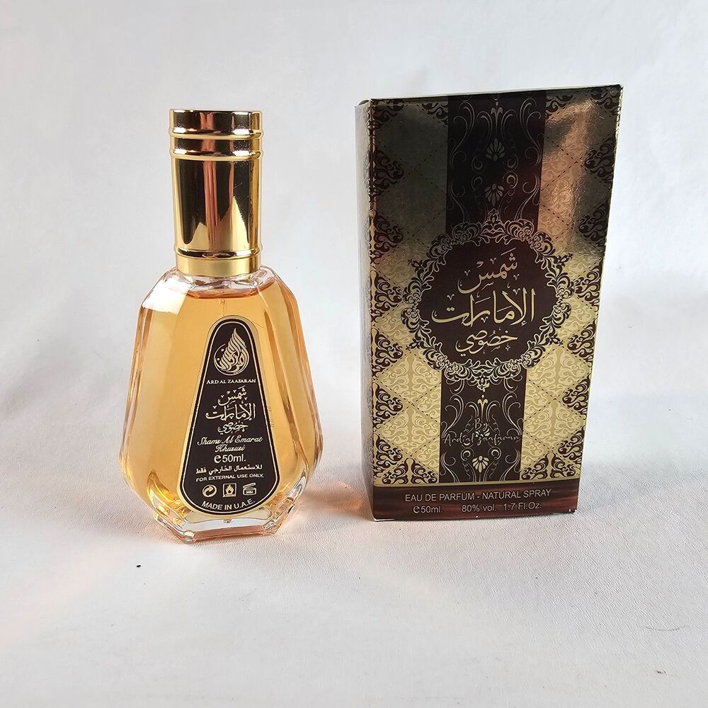 Ard Al Zaafaran Shams Al Emarat Khususi EDP 1.7 oz 50ml Perfume w Box UAE